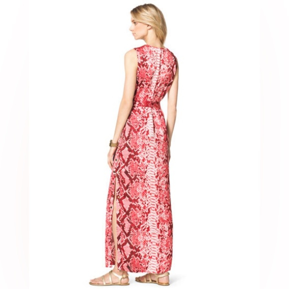 Michael Kors Red Snake Print Dress